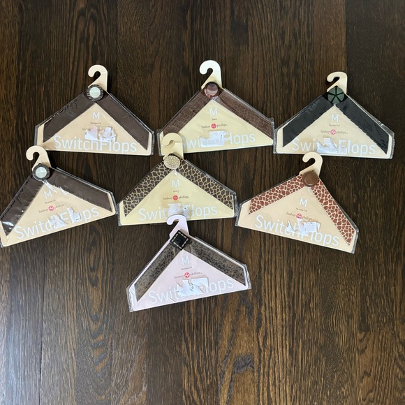 Lot 7 Switch Flops Medium 7/8 Lindsay Phillips Straps For Switch Flips - Picture 1 of 8